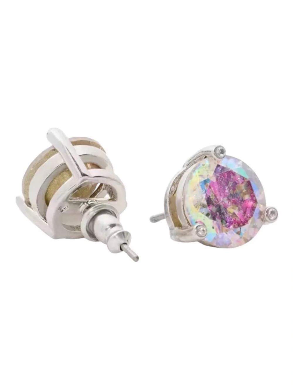 Kate Spade Rise & Shine Iridescent CZ Crystal Stud Earrings NWT